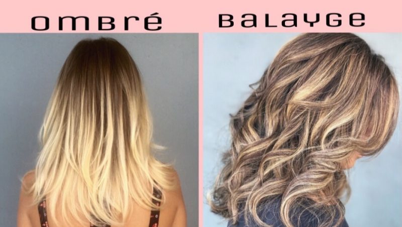 ombre vs balayage hair
